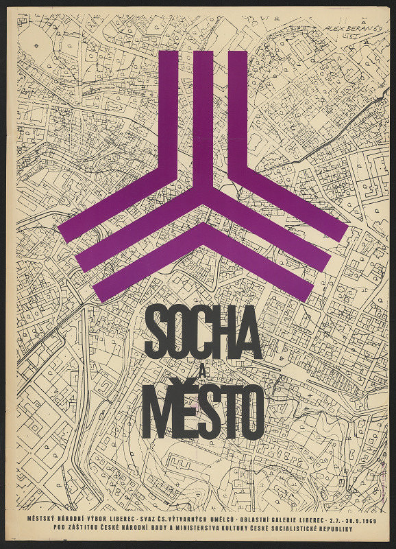Alex Beran – Socha a město, Oblastní galerie Liberec 1969 