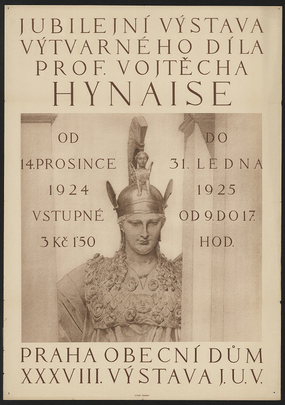 neznámý – Jubilejní výstava výtvarného díla prof. Vojtěcha Hynaise, Praha Obecní dům 1924-1925 