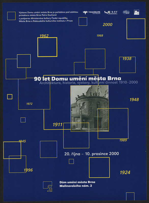 neznámý – 90 let Domu umění města Brna, architektura, historie ... 2000 