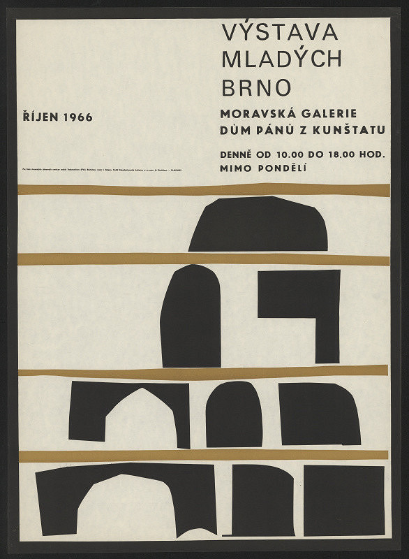 Ivan Štěpán – Výstava mladých Brno, MG, Dům p. z Kunštátu, říjen 1966 