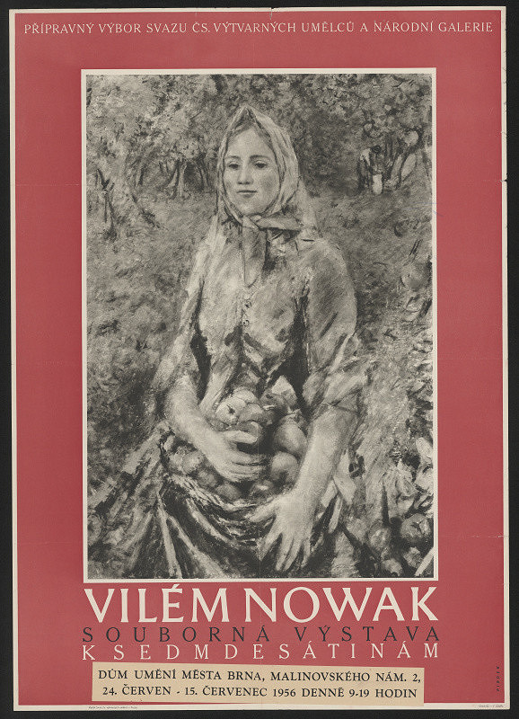 Miloš Pirdek – Vilém Nowak souborná výstava k sedmdesátinám DU m. Brna 1956 