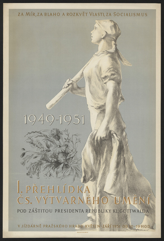 Anna Podzemná Suchardová – I. přehlídka čs. výtvarného umění, Jízdarna Pražského hradu 1951 