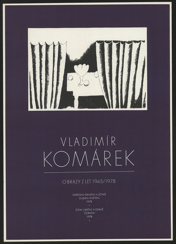 neznámý – Vladimír Komárek, Obrazy z let 1945-1978, Okres. galerie v Jičíně, DU v Opavě 1978 
