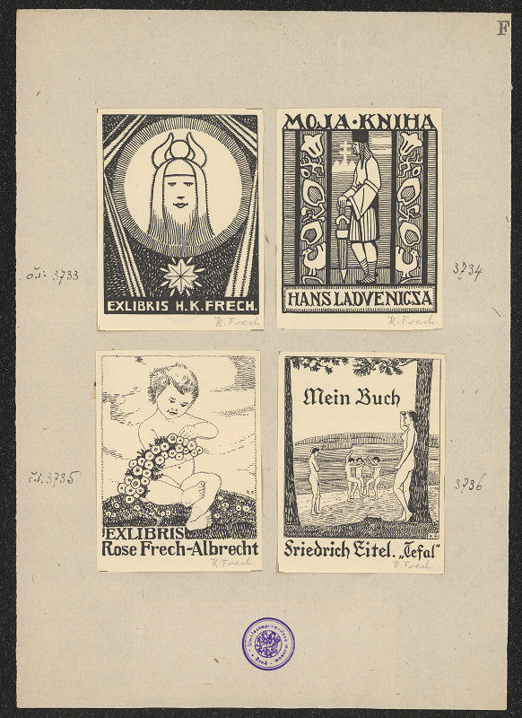 Karl Frech – Exlibris Rose Frech-Albrecht 