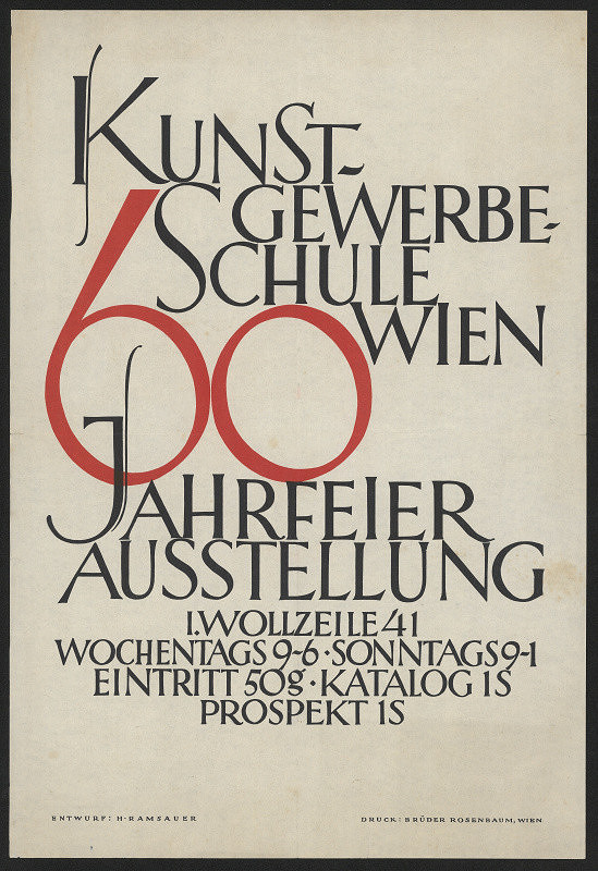 Hertha Ramsauer – 60 Kunstgewerbeschule Wien. Jahrfeier Ausstellung 