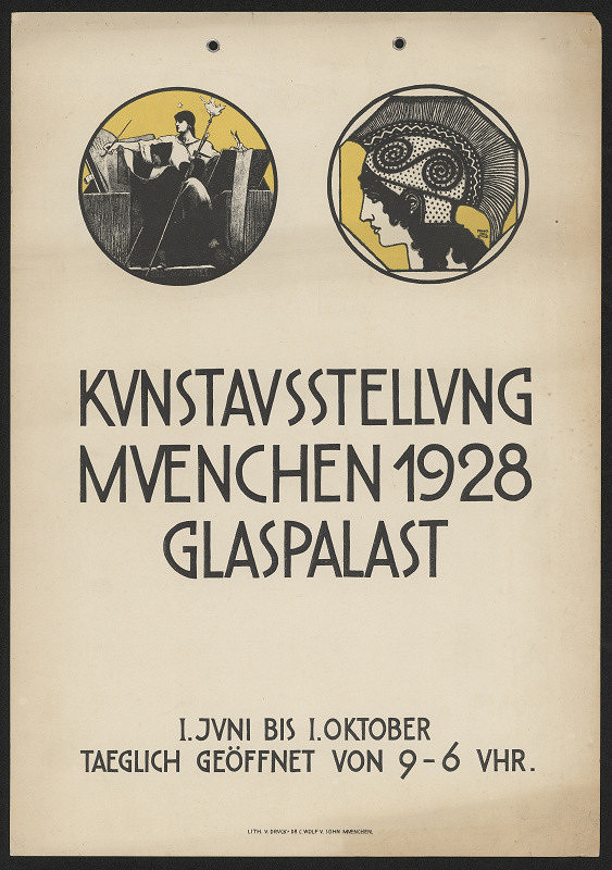 Franz von Stück – Kunsausstellung Muenchen 1928, Glaspalast 