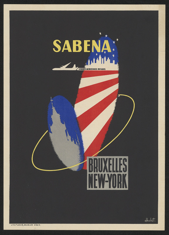 Dohet – Sabena, Bruxelles -New York, Lignes Aeriennes Belgea 