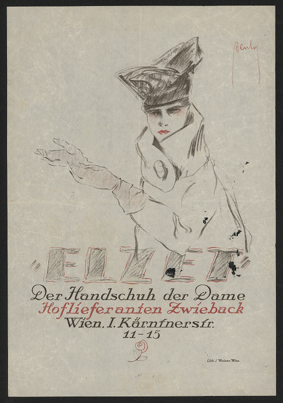 signatura nečitelná – Elzet. Der Handschuh der Dame ... Wien 