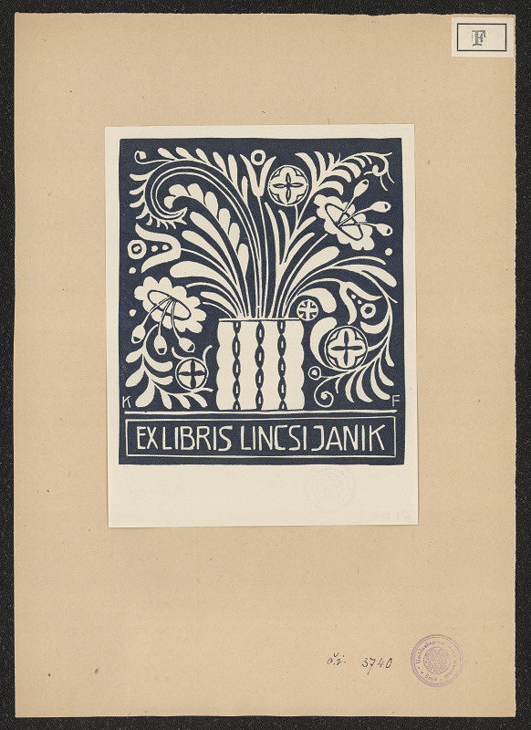 Karl Frech – Exlibris Rosa Linczi Janík 