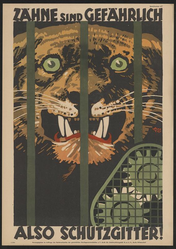 signatura ANTO – Zähne sind Gefährhlich also schutzigitter 