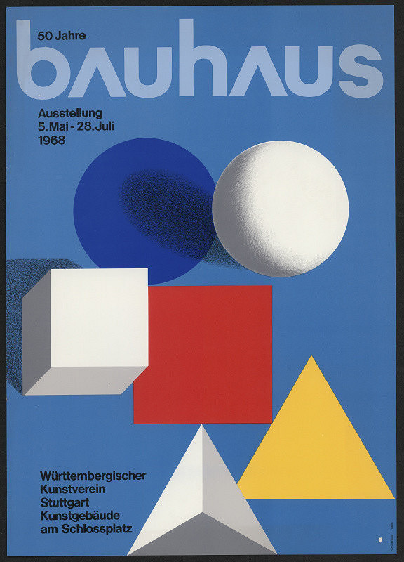 Herbert Bayer – 50 Jahre Bauhas Ausstellung ... 1968 Württembergischer Kunstverein Stuttgart 
