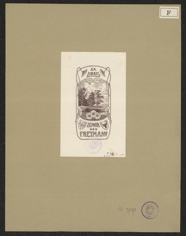 Rudolf von Freymann – Exlibris Lennor von Freymann 