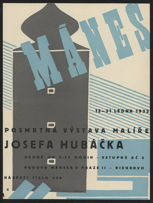 signatura K – Posmrtná výstava malíře Josefa Hubáčka, budova Mánesa v Praze II. ... 1932 