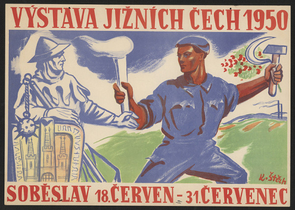 Karel Štěch – Výstava jižních Čech 1950, Soběslav 
