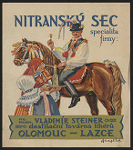 František Hoplíček – Nitranský sec, specialita firmy, Mg. Pharm. Vladimír Steiner, destilač. továrna likérů Olomouc-Lazce 