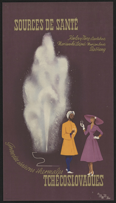 Ateliér BaR (Burianek a REMO) – Sources de Santé Karl. Vary (Carlsbad), Mariánské lázně (Marienbad), Piešťany, Grandes station thermales Tchecoslovaques 