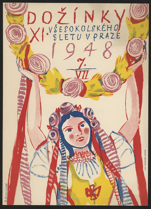 Karel Svolinský – Dožinky XI. všesokolského sletu v Praze 1948 