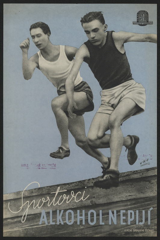 Jan Žbánek – Sportovci alkohol nepijí,Státní zdravot. ústav 