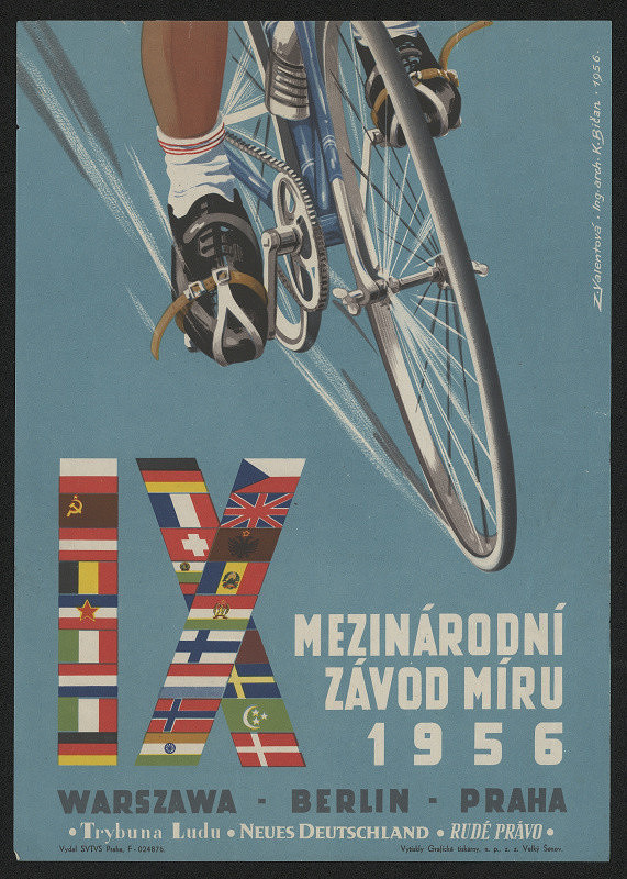 Z. Valentová – IX. mezinárodní závod míru 1956 Warszawa-Berlín-Praha 