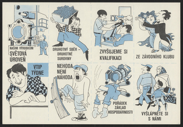 neznámý – Našim výrobkům světová úroveň. Druhotný sběr, druhotné suroviny. Zvyšujeme si kvalifikaci 