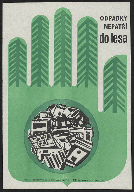 Jiří Herbrych – Odpadky nepatří do lesa. K dubnu - měsíci lesů 