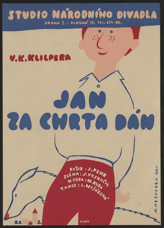 Miloš Nesvadba – V.K. Klicpera, Jan za chrta dán. Studio ND 