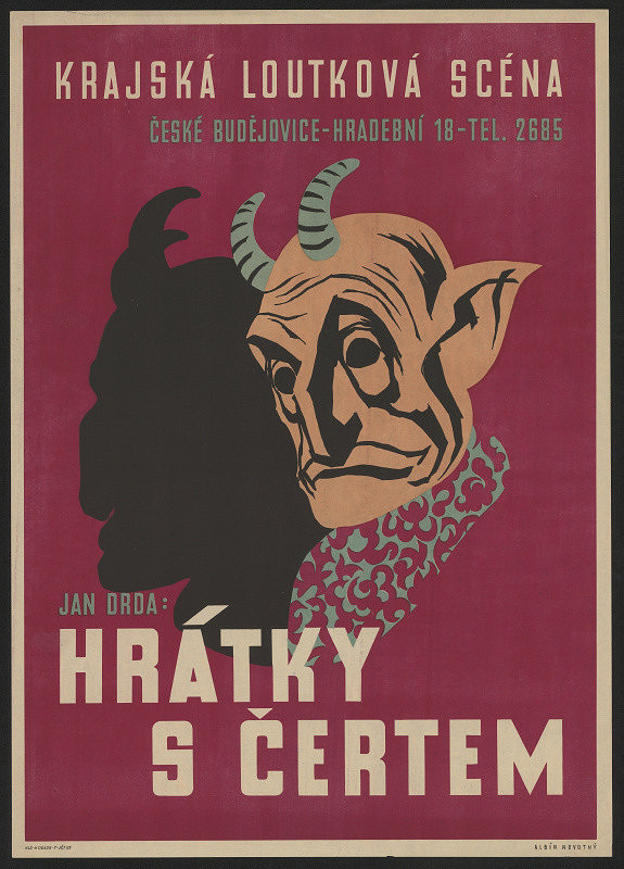 Albín Novotný – Krajs. loutková scéna Čes. Budějovice Jan Drda: Hrátky s čertem 
