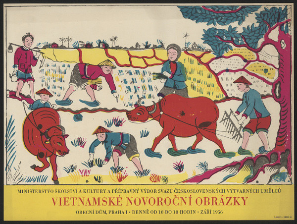 neznámý – Vietnamské novoroční obrázky. Obecní dům Praha 1956 