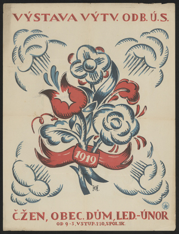 signatura OH – Výstava výtvar. odboru ÚS 1919. Č. žen. Obecní dům 