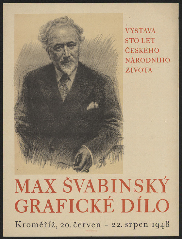 neznámý – Max Švabinský, grafické dílo, výstava sto let českého národního života ... 1948 