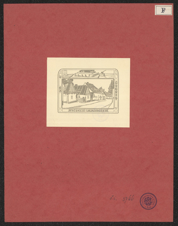 Rosa Fuchs – Exlibris Wilhelm Jerusalem 