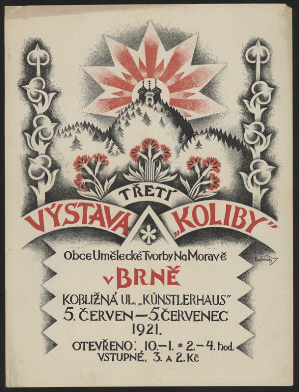 Josef (Jožka) Baruch – Třetí výstava "Koliby", obce Umělecké tvorby na Moravě v Brně ... 1921 