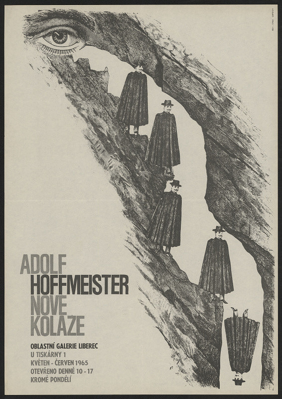 neznámý – Adolf Hoffmeister, Nové koláže, Obl. galerie Liberec ... 1965 