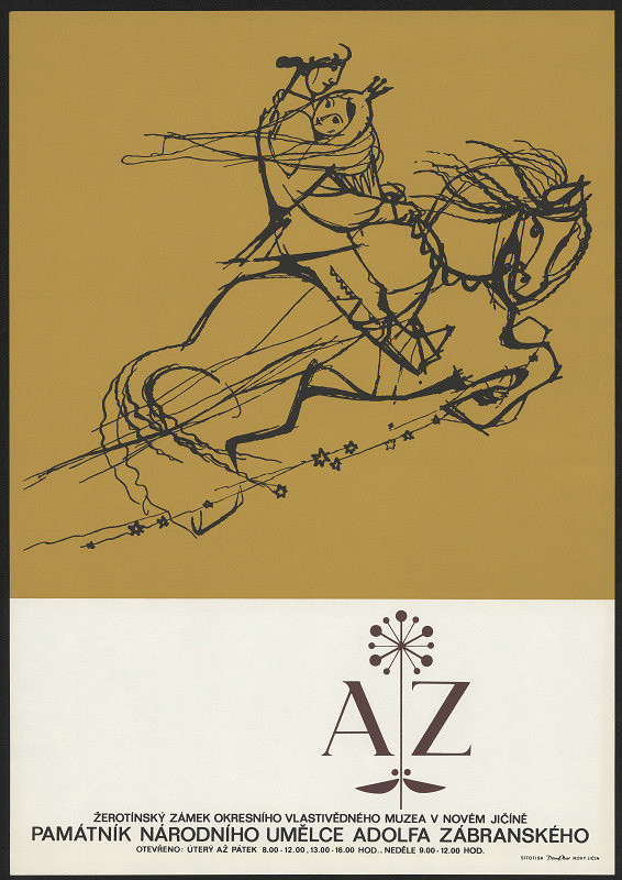 neznámý – AZ Žerotínský zámek Okr. vlastiv. muzea v Novém Jičíně, Památník nár. um. Ad. Zábranského 