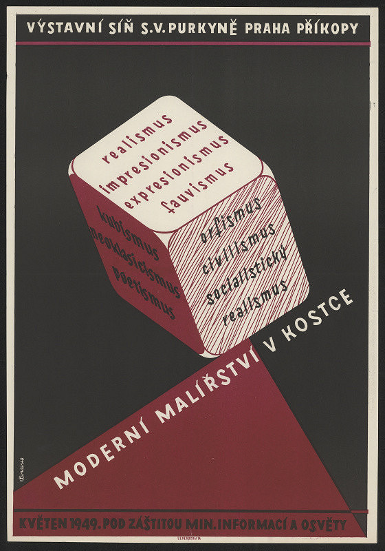 Richard Lander – Moderní malířství v kostce. Výstavní síň S.V. Purkyně, Praha ... 1949 