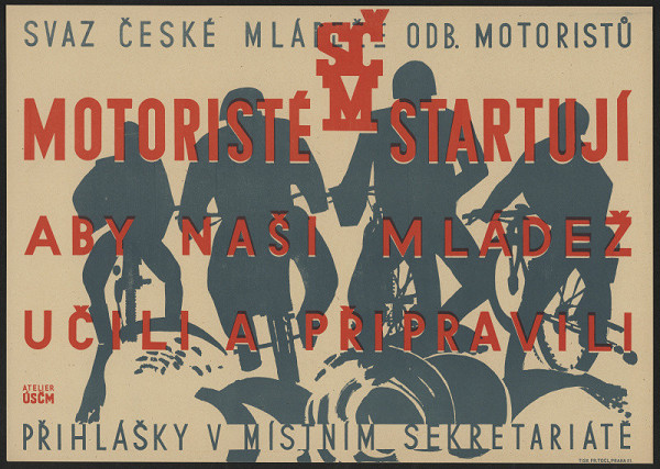 Ateliér ÚSČM – SČM odb. motoristů. Motoristé startují, aby naši mládež učili a připravili 