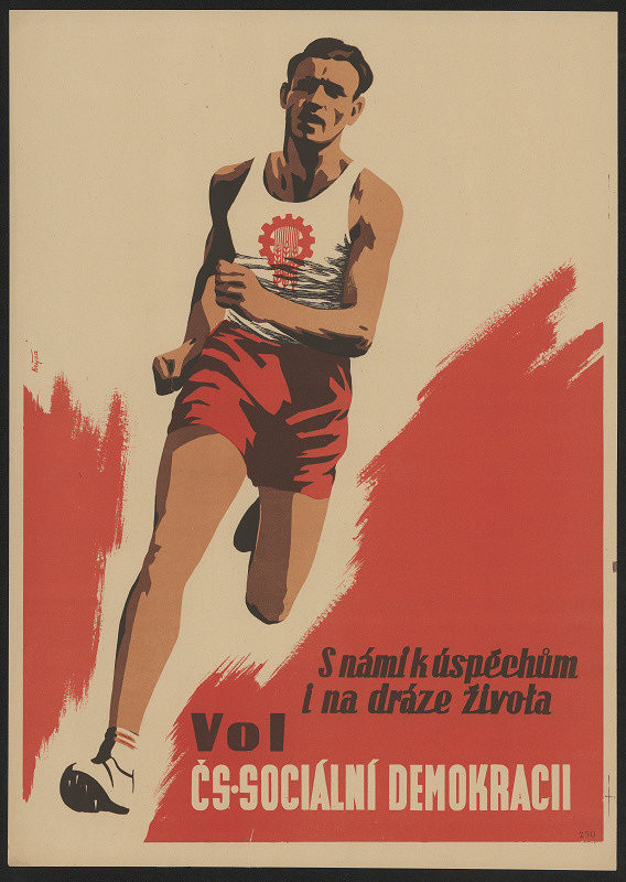 Krejča – S námi k úspěchům i na dráze života. Vol čs. sociální demokracii 