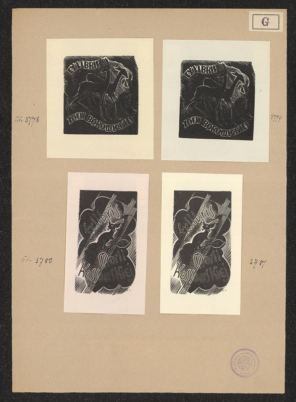 Henryk Gaczyński – Exlibris Zofii Borowickiej 