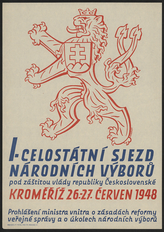 Antonín Morávek – I. celostátní sjezd národních výborů ...Kroměříž ... 1948 