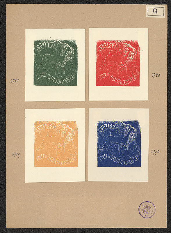 Henryk Gaczyński – Exlibris Zofii Borowickiej 