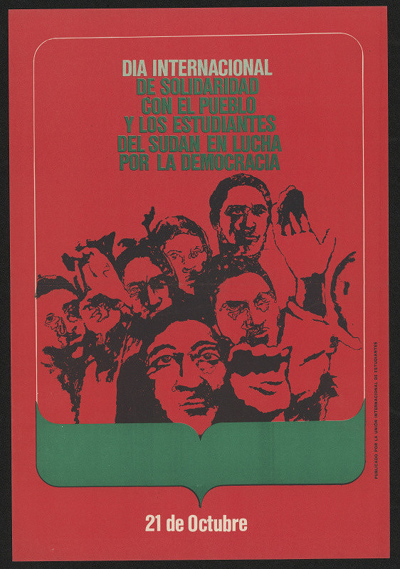 neznámý – Dia Internacional de Solidaridad con el Pueblo y los Estudiantes del Sudan ...21 de Octubre.Internat. Union of Students 