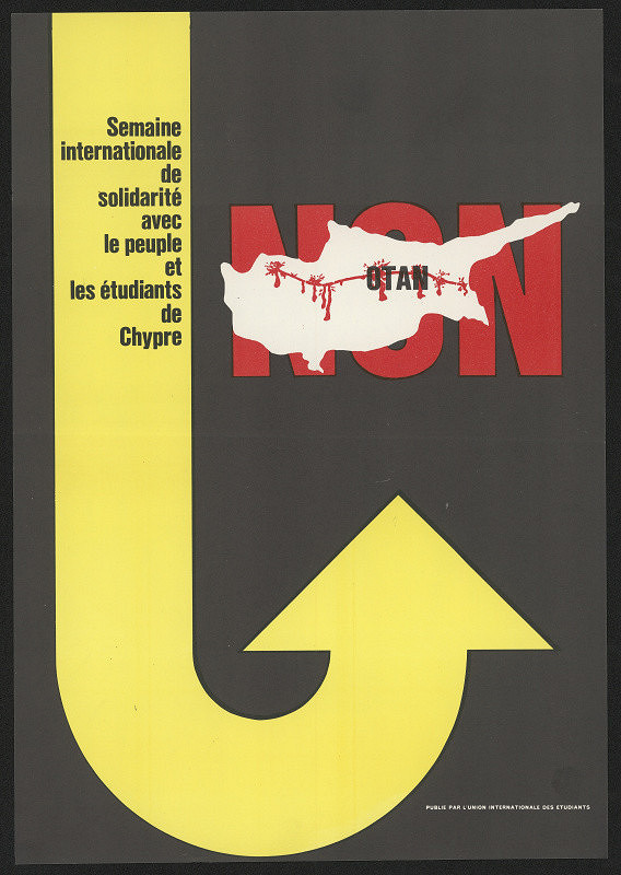 neznámý – Non OTAN, Seaine internationale de solidarité avec le peuple ... Chypre. Internat. Union of Students 