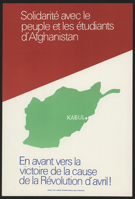 neznámý – Solidarité avec le peuple et les étudiants d´Afganistan. Internat. Union of Students 