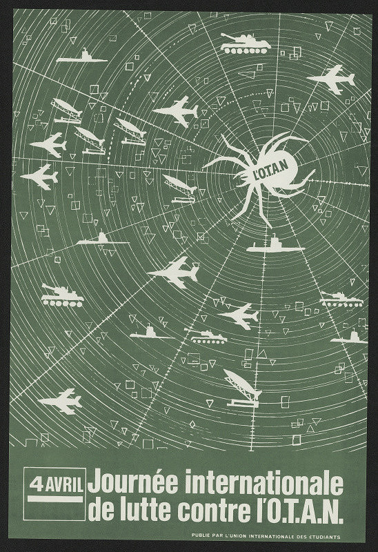 neznámý – 4 avril Journée internationale de Lutte conter I´O.T.A.N. Internat. Union of Students 