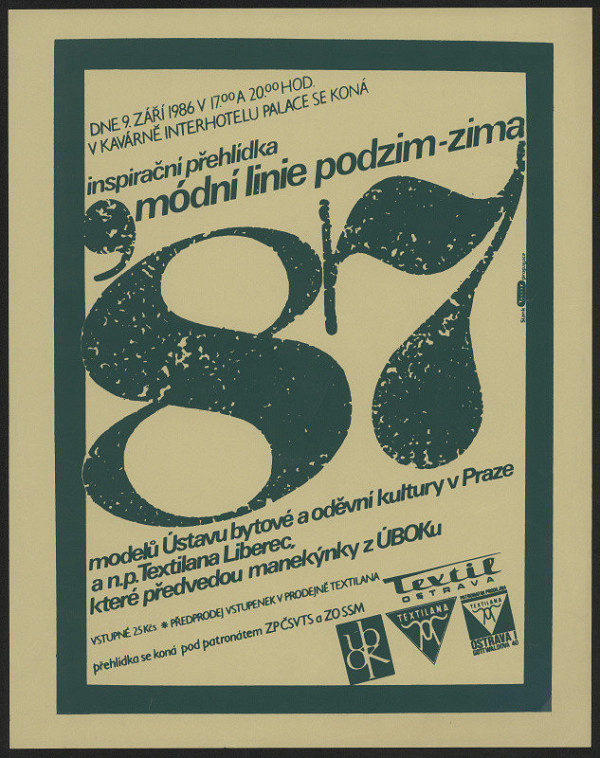 Karel Slavík – Inspirační přehlídka módní linie podzim-zima 1986-1987. Textil Ostrava 