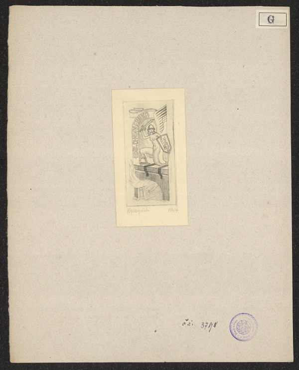 Henryk Gaczyński – Exlibris Edw. Chwalewika (?) 
