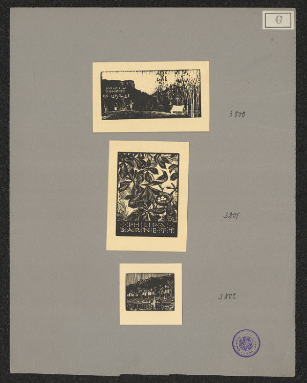 Herbert Reginald Gallop – Exlibris M.R. Gallop 