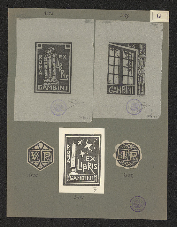 Jorg Gambini – Exlibris V P 