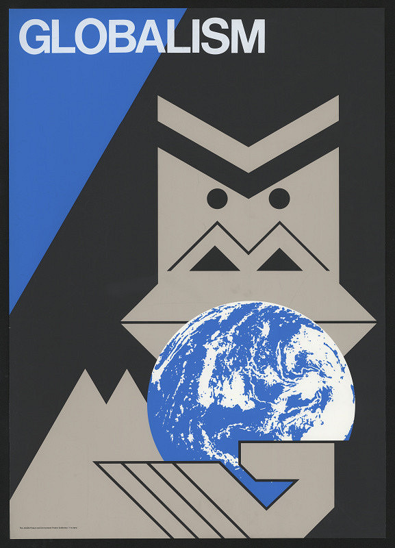 Shigenobu Nagaishi – Globalism,, JAGDA Peace and Environment Poster Exhibition 