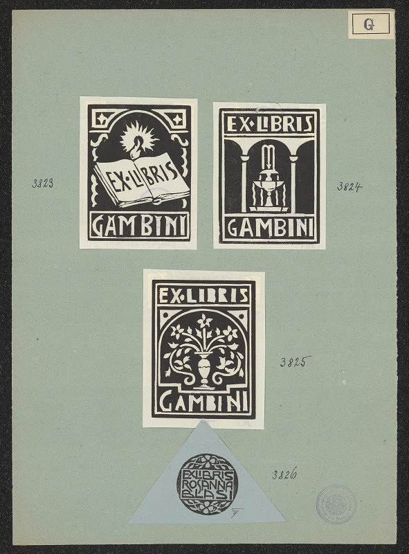 Jorg Gambini – Exlibris Rosanna Blasi 